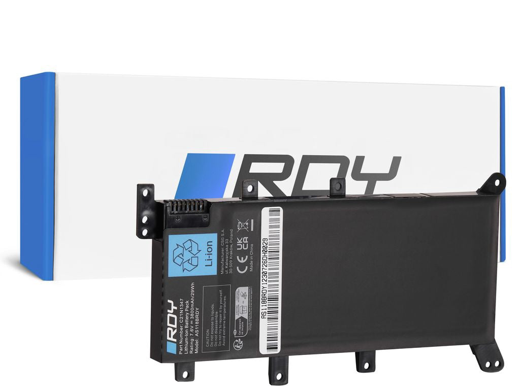 Rdy Laptop Batteri C21N1347 För Asus A555 A555L F555 F555L F555LD K555 etc.
