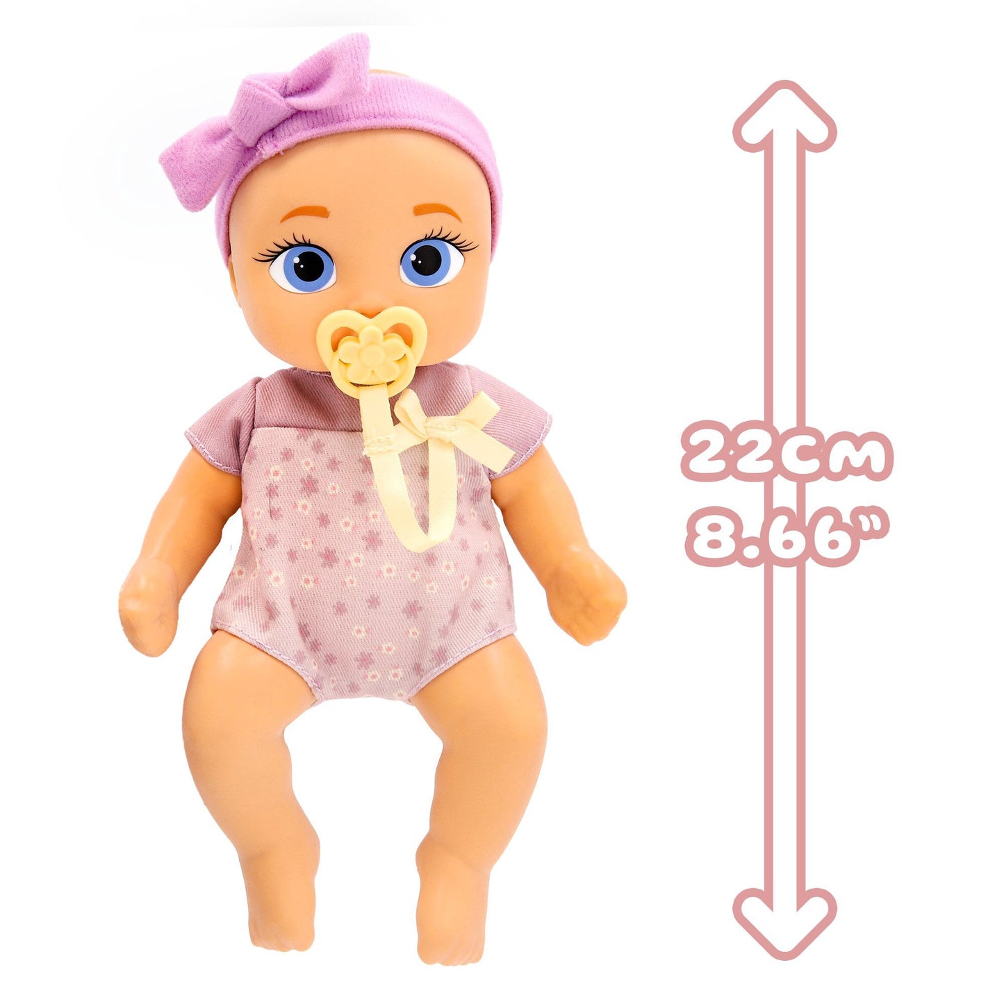 Realistic 21cm Baby Doll with Outfit & Pacifier