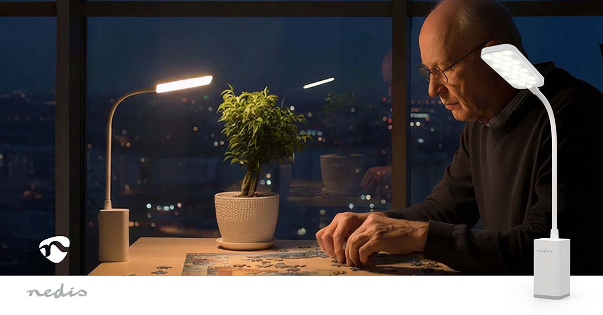 Rechargeable LED Desk Lamp, Dimmable, Touch Control