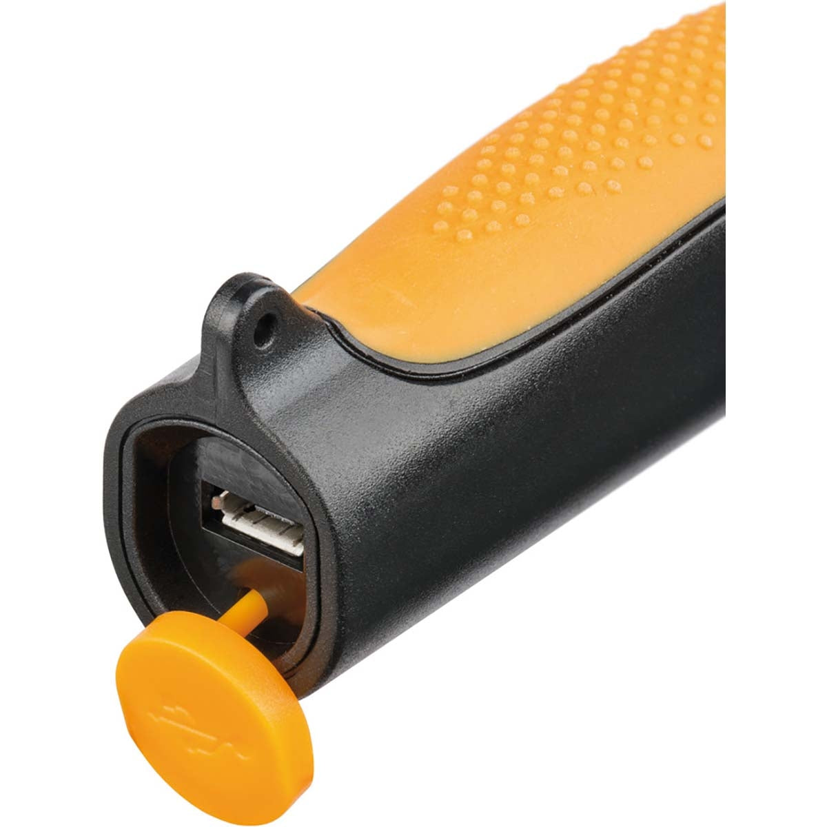 Rechargeable LED clip light / handy LED penlight with 200+150lm (battery-powered work light, inspection light incl. rotating clip with magnet)