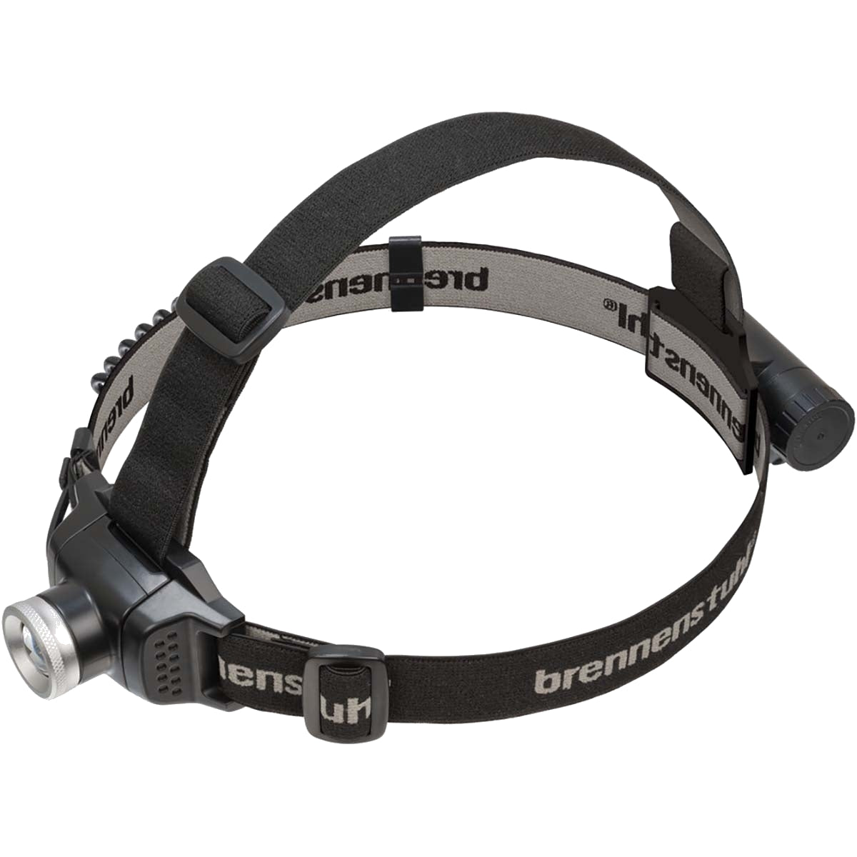 Rechargeable LED spotlight LuxPremium / headlamp LED with replaceable battery and red light (IP44, up to 30 hours of light time, 100 m light range, incl. USB cable)