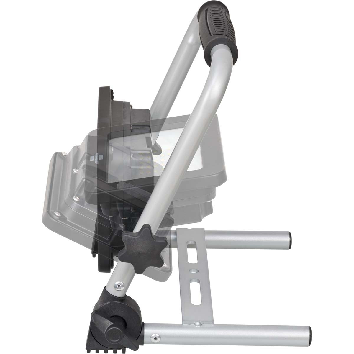 Rechargeable LED work light EL 2000 MA 20W for indoor and outdoor IP54 (workplace lighting 2150lm with 2 switching levels and power bank function, up to 6h light duration, with low battery warning, space-saving due to foldable frame)
