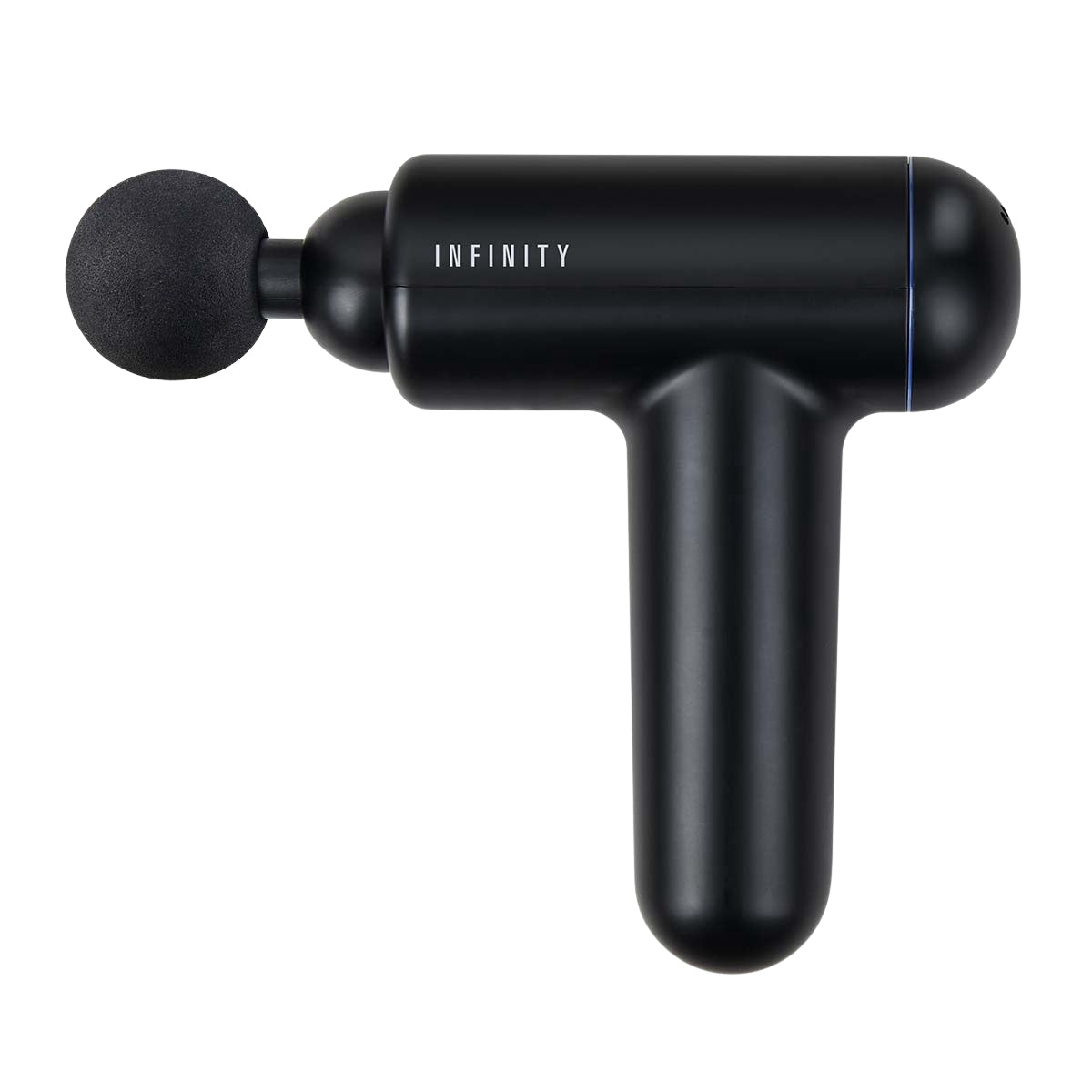 Rechargeable Massage Gun, 4 Heads, 6 Speeds, Black