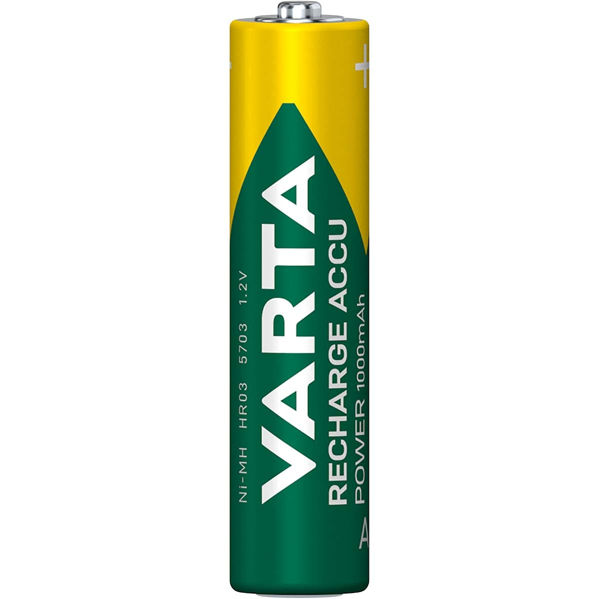 Rechargeable Ni-MH battery AAA | 1.2 V DC | 1000 mAh | Preloaded | 4-Blister card