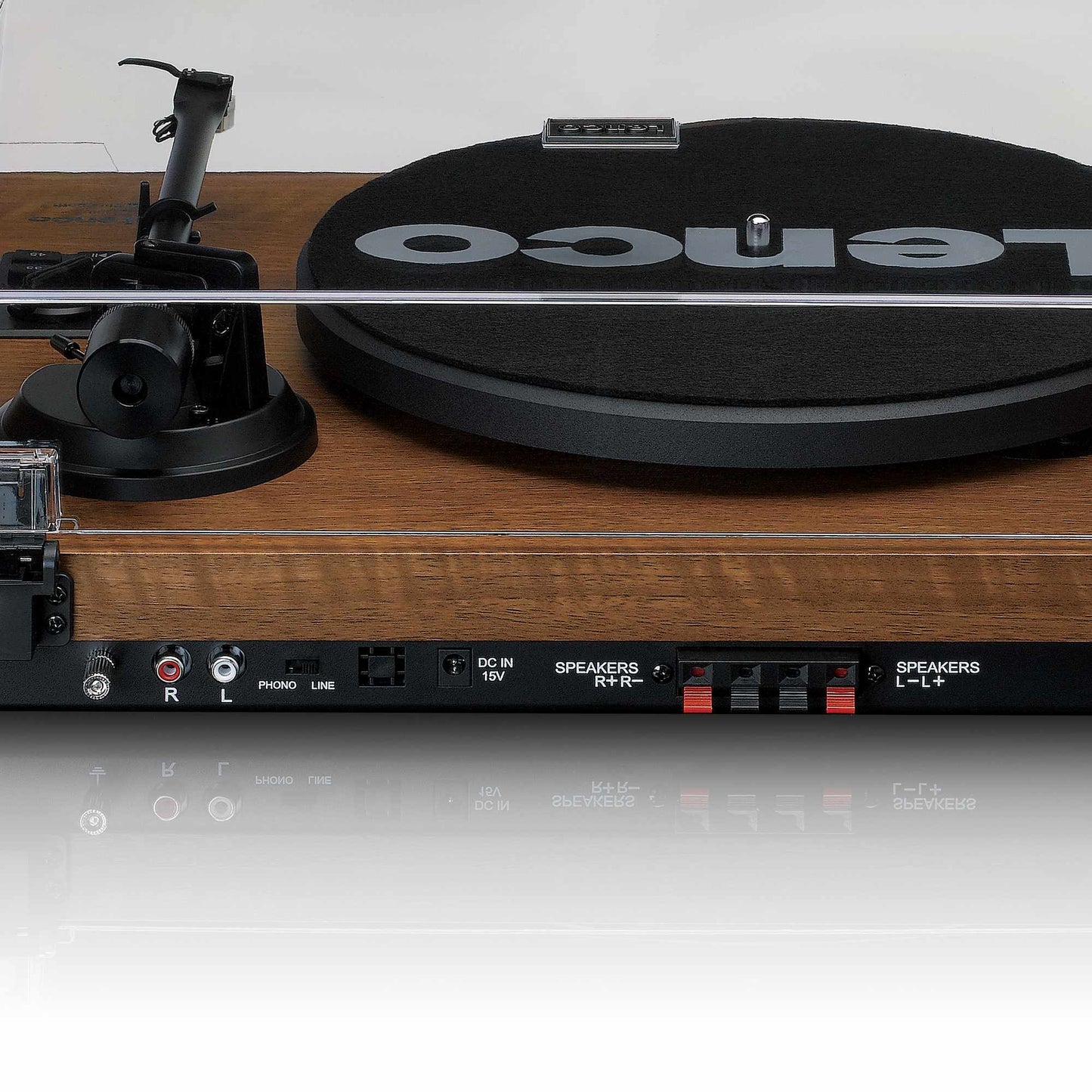 Record Player with Bluetooth, Built-In Amp, 2 Speakers