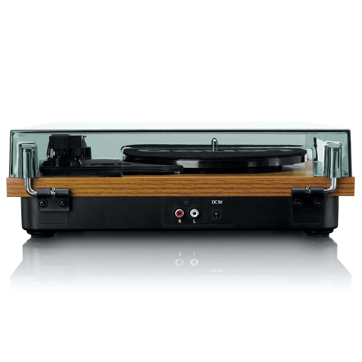 Record Player with Speakers, Wood Finish, 33/45 RPM