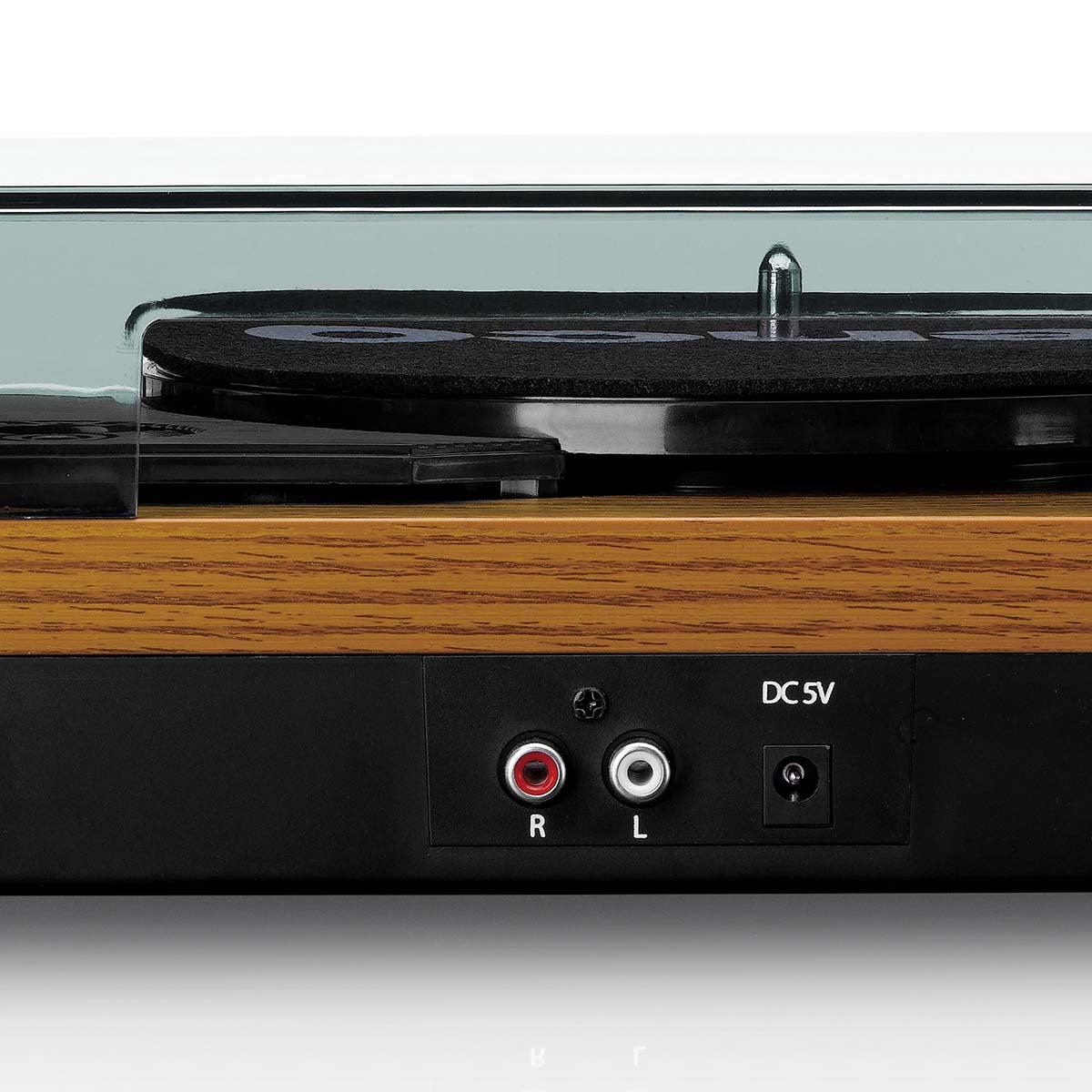 Record Player with Speakers, Wood Finish, 33/45 RPM