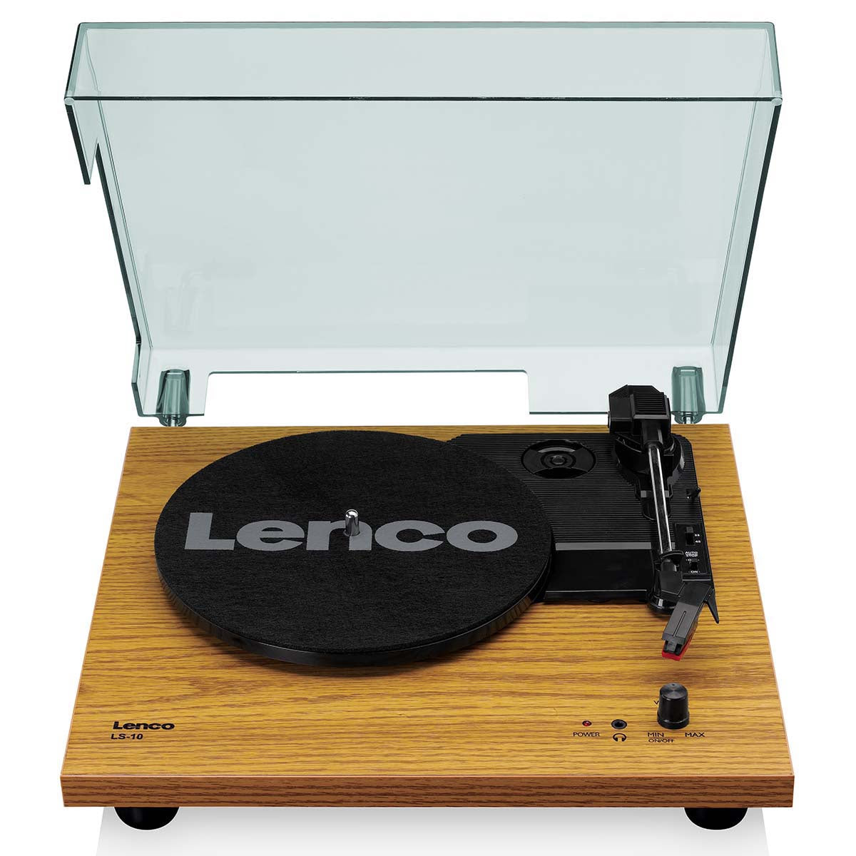 Record Player with Speakers, Wood Finish, 33/45 RPM