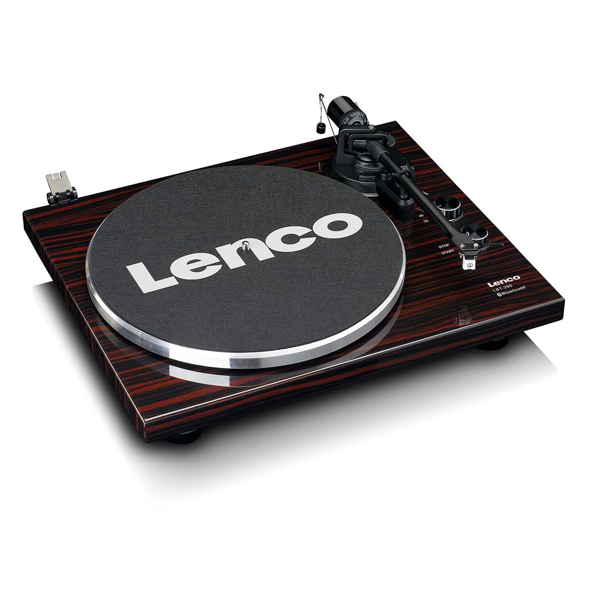 Record player with Bluetooth® transmission dark brown
