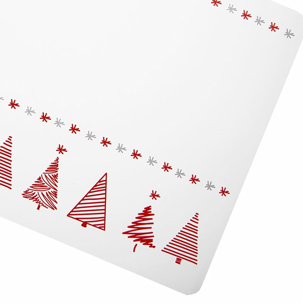 Rectangular Christmas tree table mat 43x28 cm