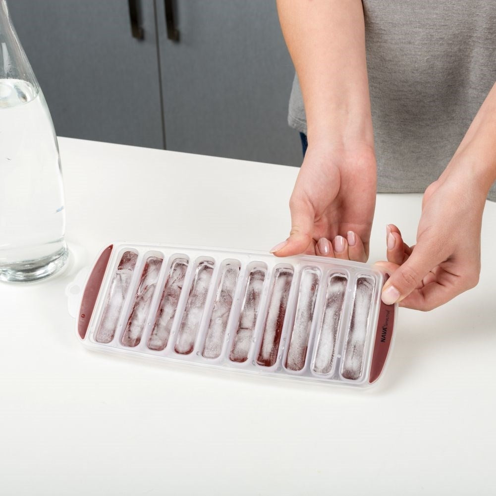 Rectangular Ice Mold with Silicone Bottom for Easy Ice Removal