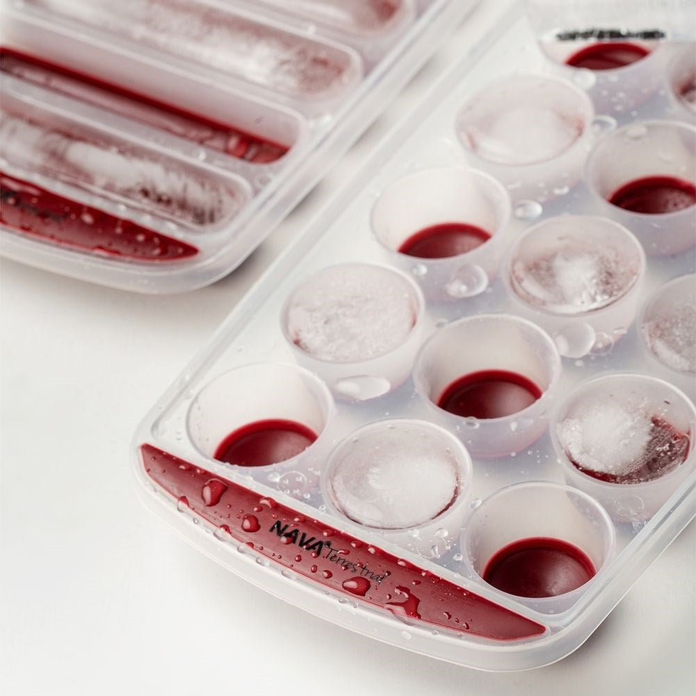 Rectangular Ice Mold with Silicone Bottom for Easy Ice Removal