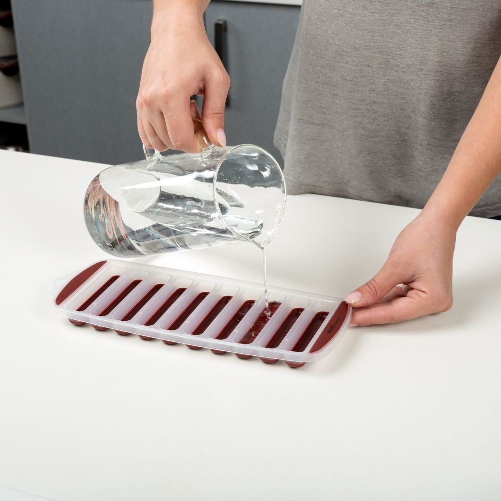 Rectangular Ice Mold with Silicone Bottom for Easy Ice Removal