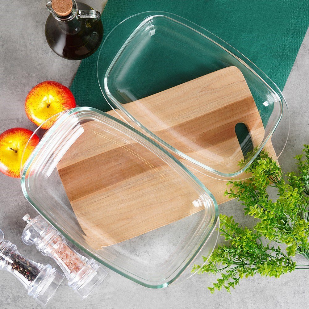 Rectangular Oven Form in Durable Ovenproof Glass
