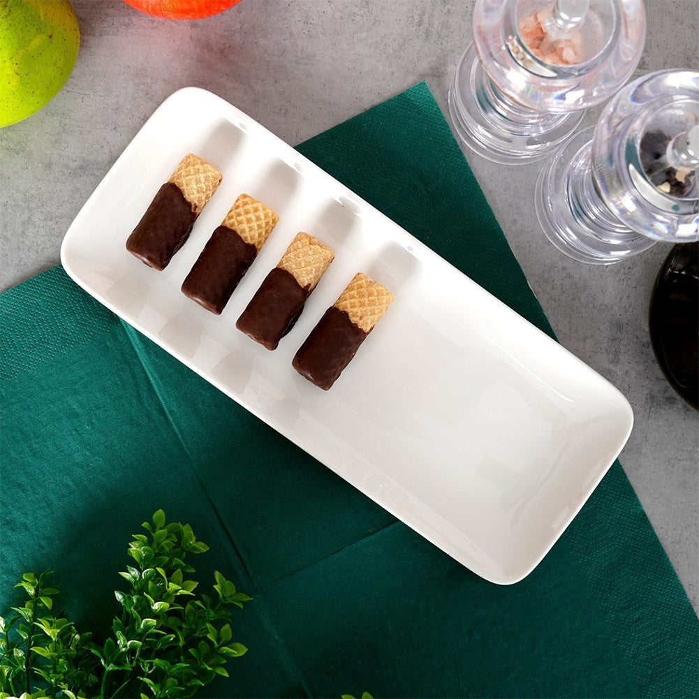 Rectangular Porcelain Plate, Dishwasher Safe