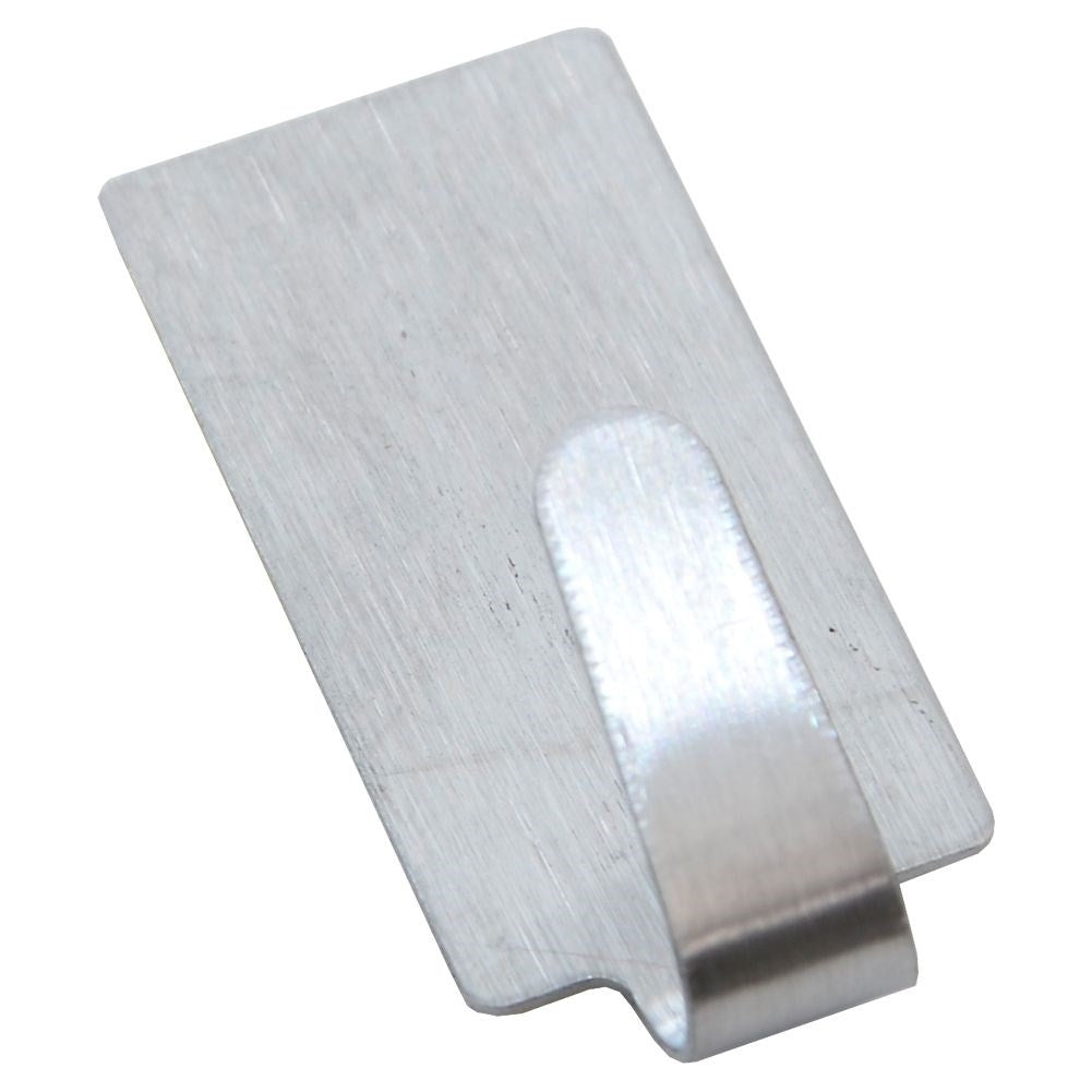 Rectangular Self-adhesive Mini-Hook in Matt Stainless Steel