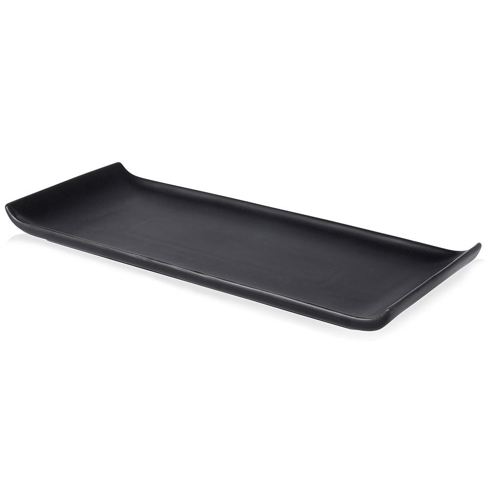 Rectangular ceramic plate for snacks - elegant and practical