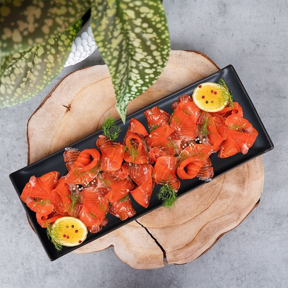Rectangular ceramic plate for snacks - elegant and practical