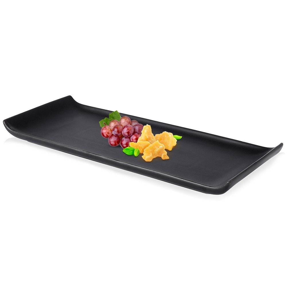 Rectangular ceramic plate for snacks - elegant and practical