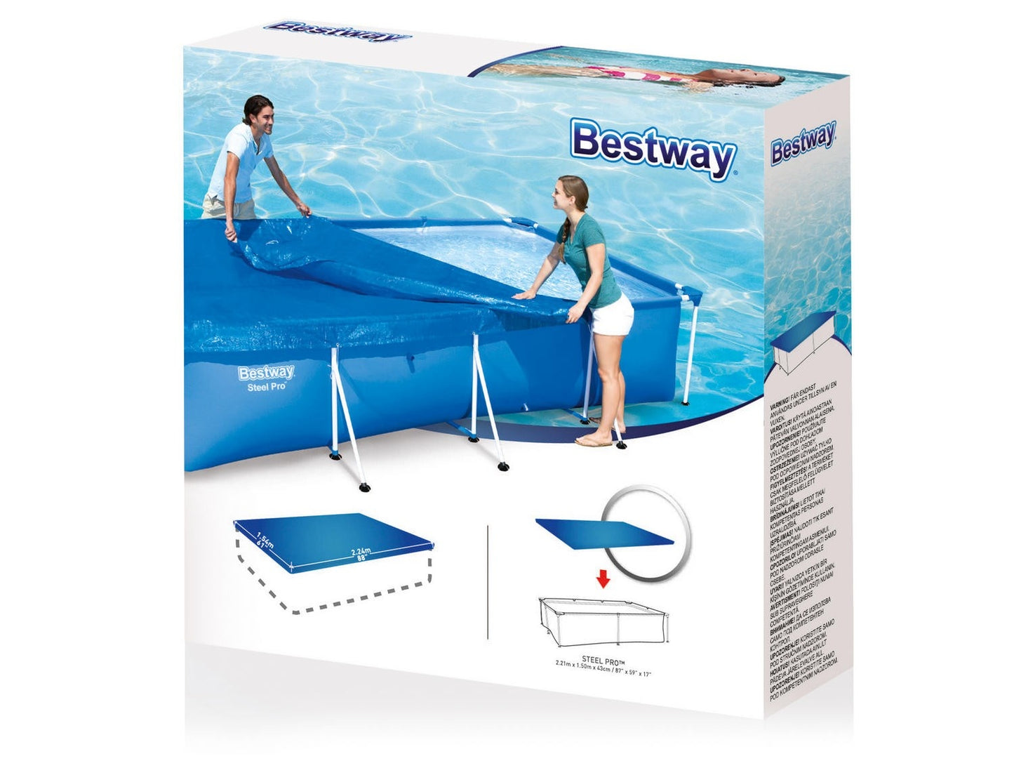 Rectangular cover 224 x 154 cm Bestway 58103