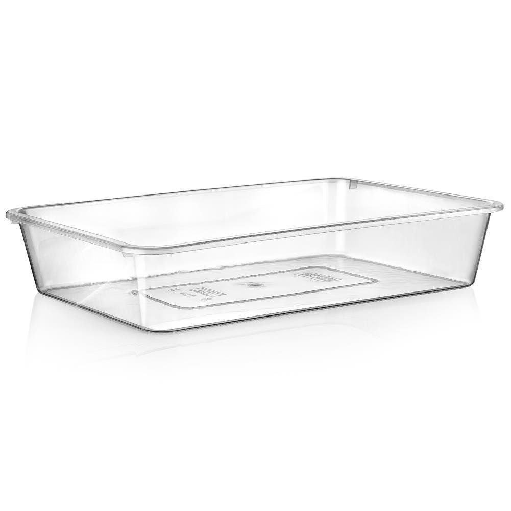 Rectangular food box for refrigerator storage of food