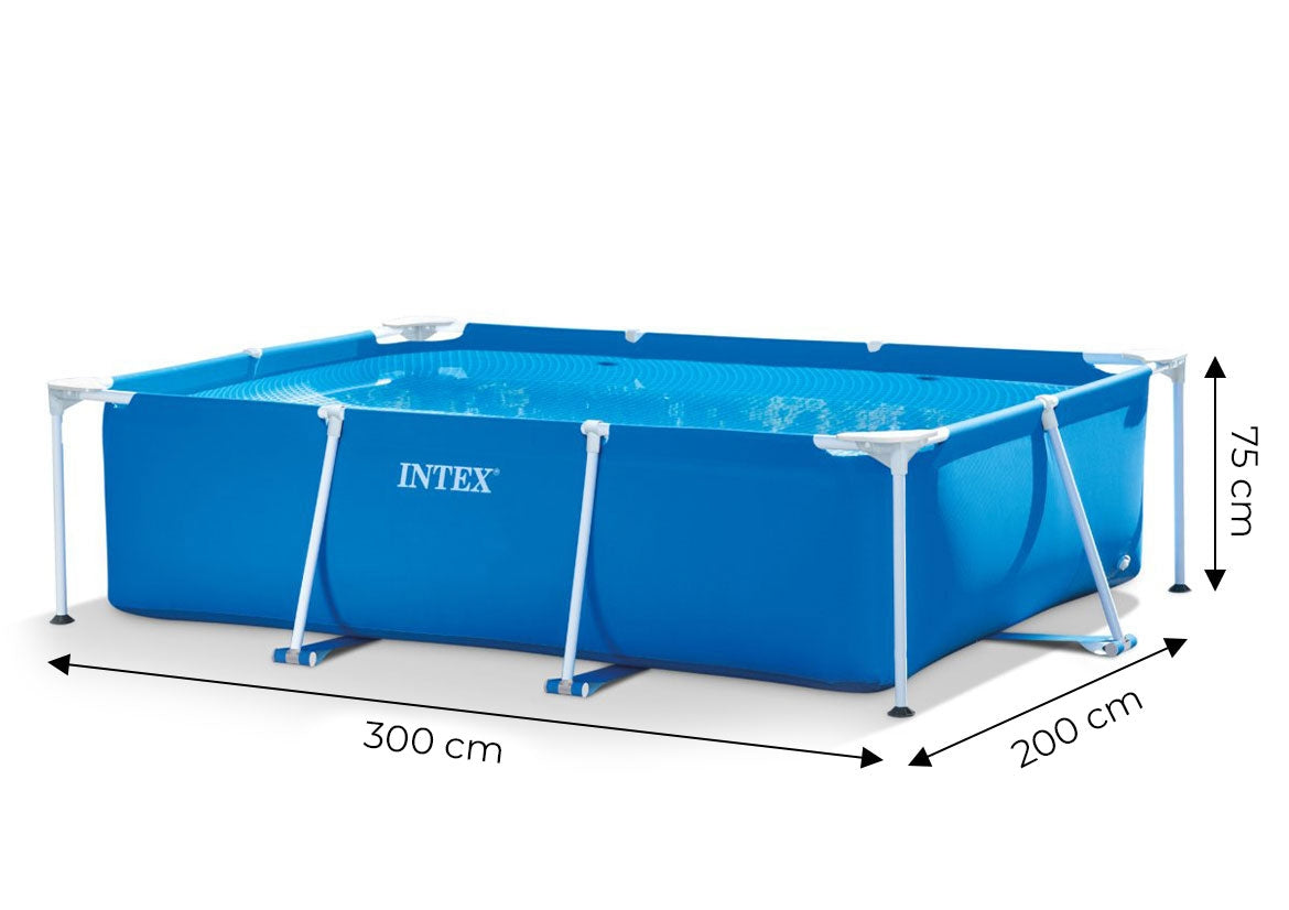 Rectangular frame garden pool 3x2m Intex