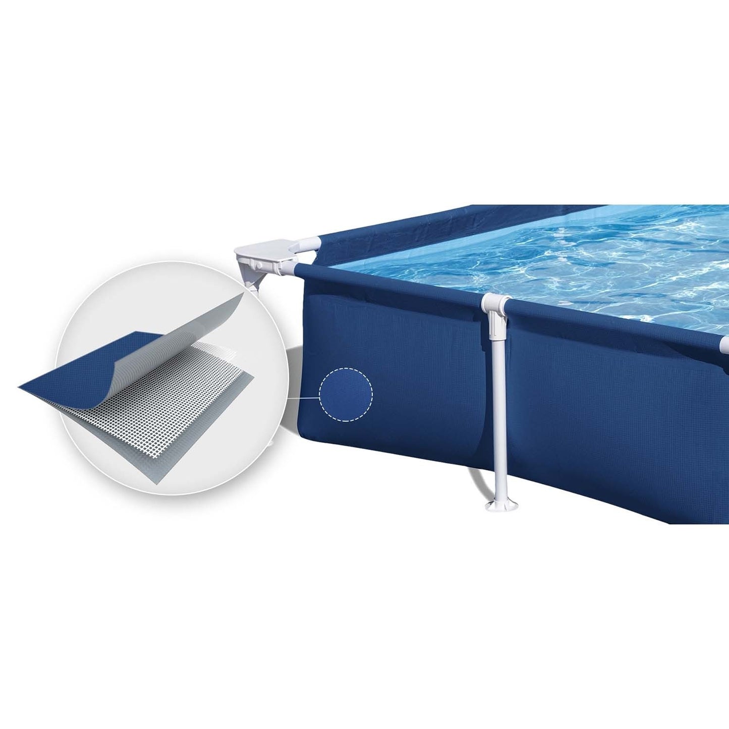Rectangular frame pool 221x150x43 cm 16in1 Bestway 56401N