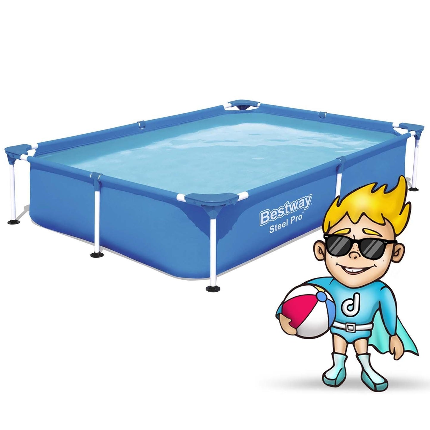 Rectangular frame pool 221x150x43 cm Bestway 56401