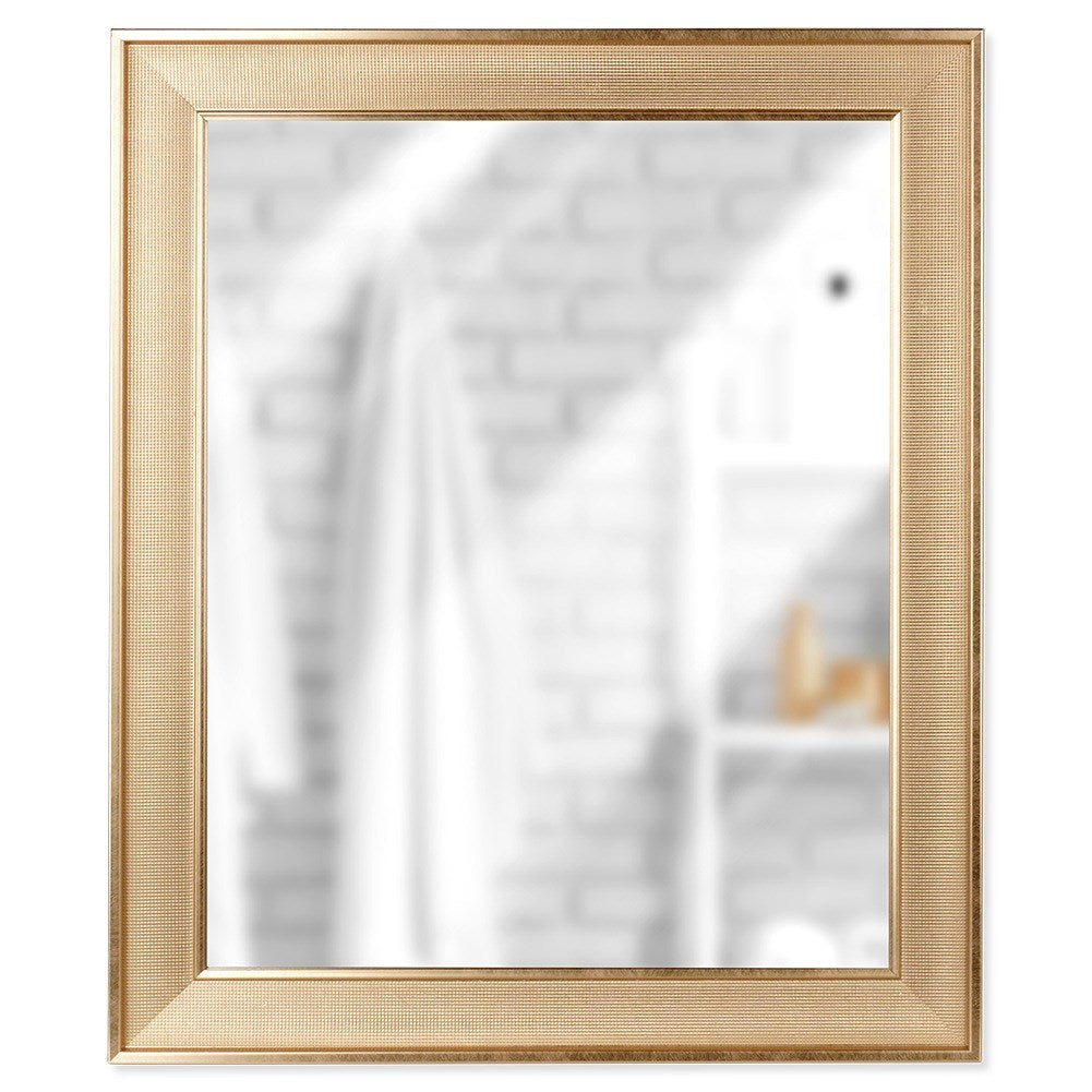 Rectangular gold wall mirror 49.5x59.5 cm
