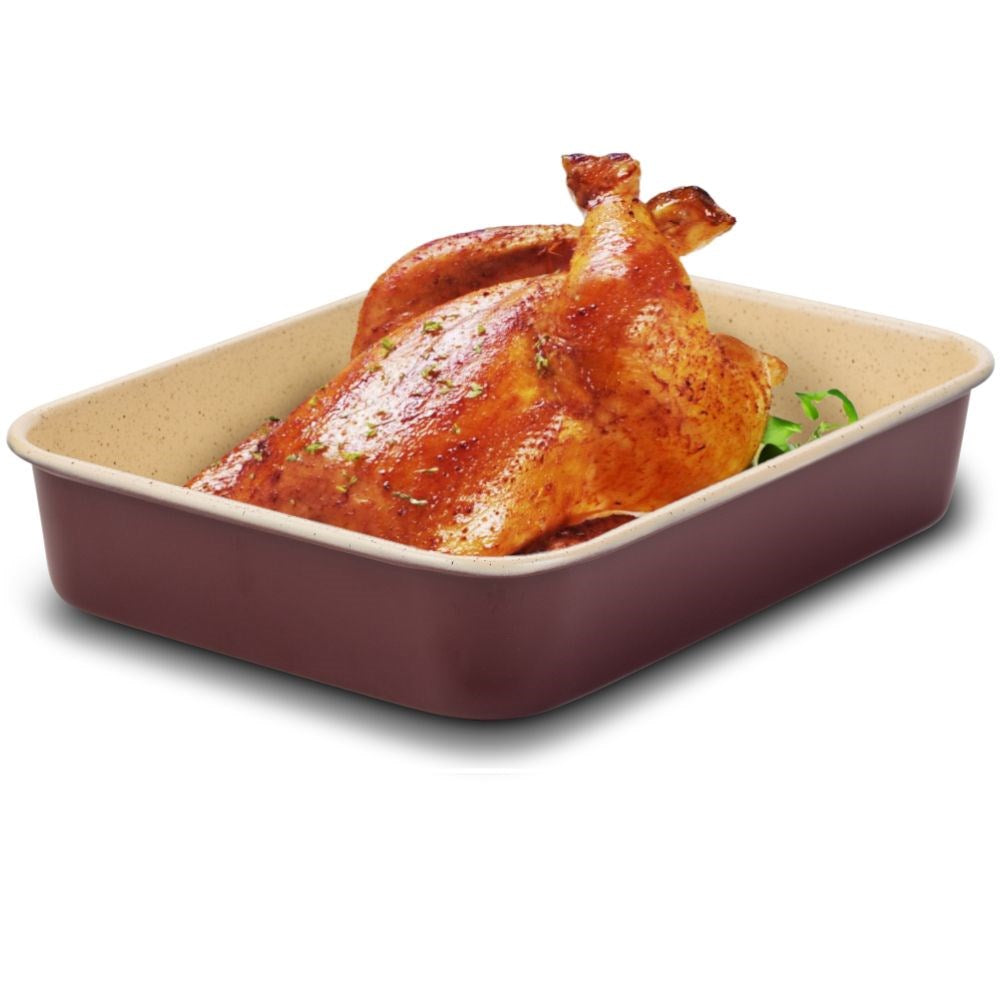 Rectangular granite roaster TERRESTRIAL 4.7 l, 34x26x6.5 cm