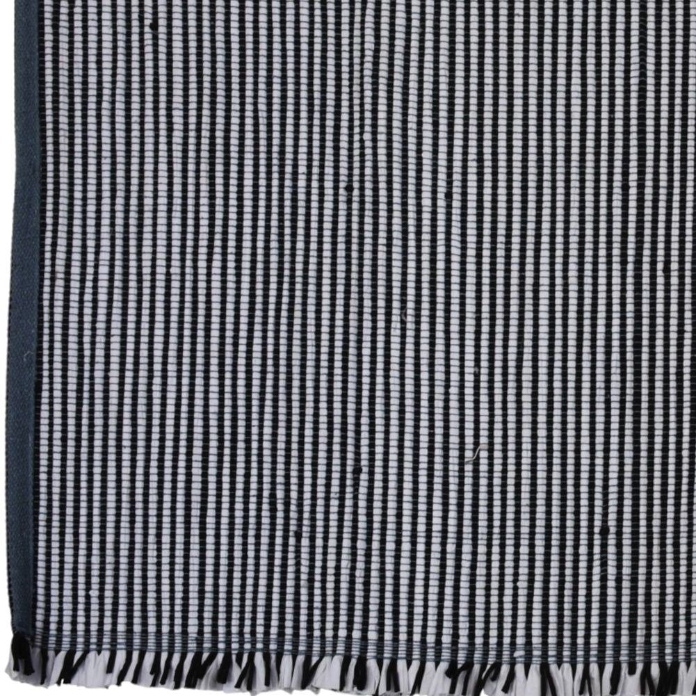 Rectangular handmade rug 120x180 cm in polyester and cotton