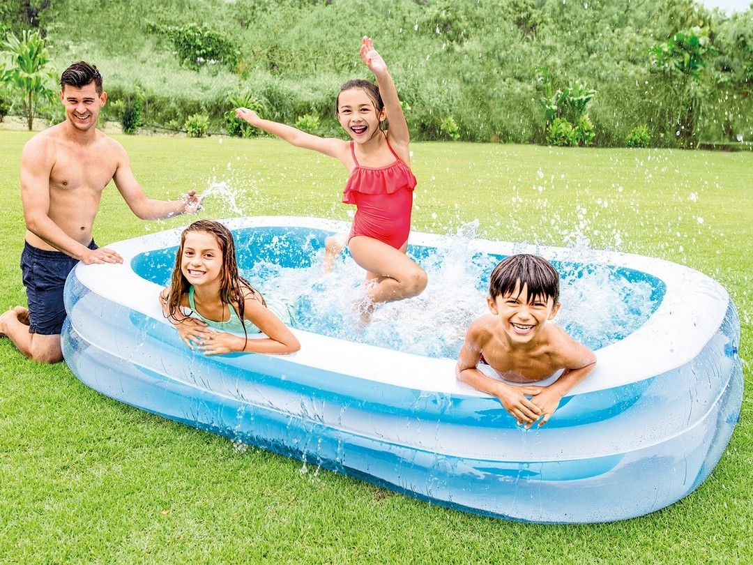 Rectangular inflatable pool 262 x 175 x 56 cm INTEX 56483