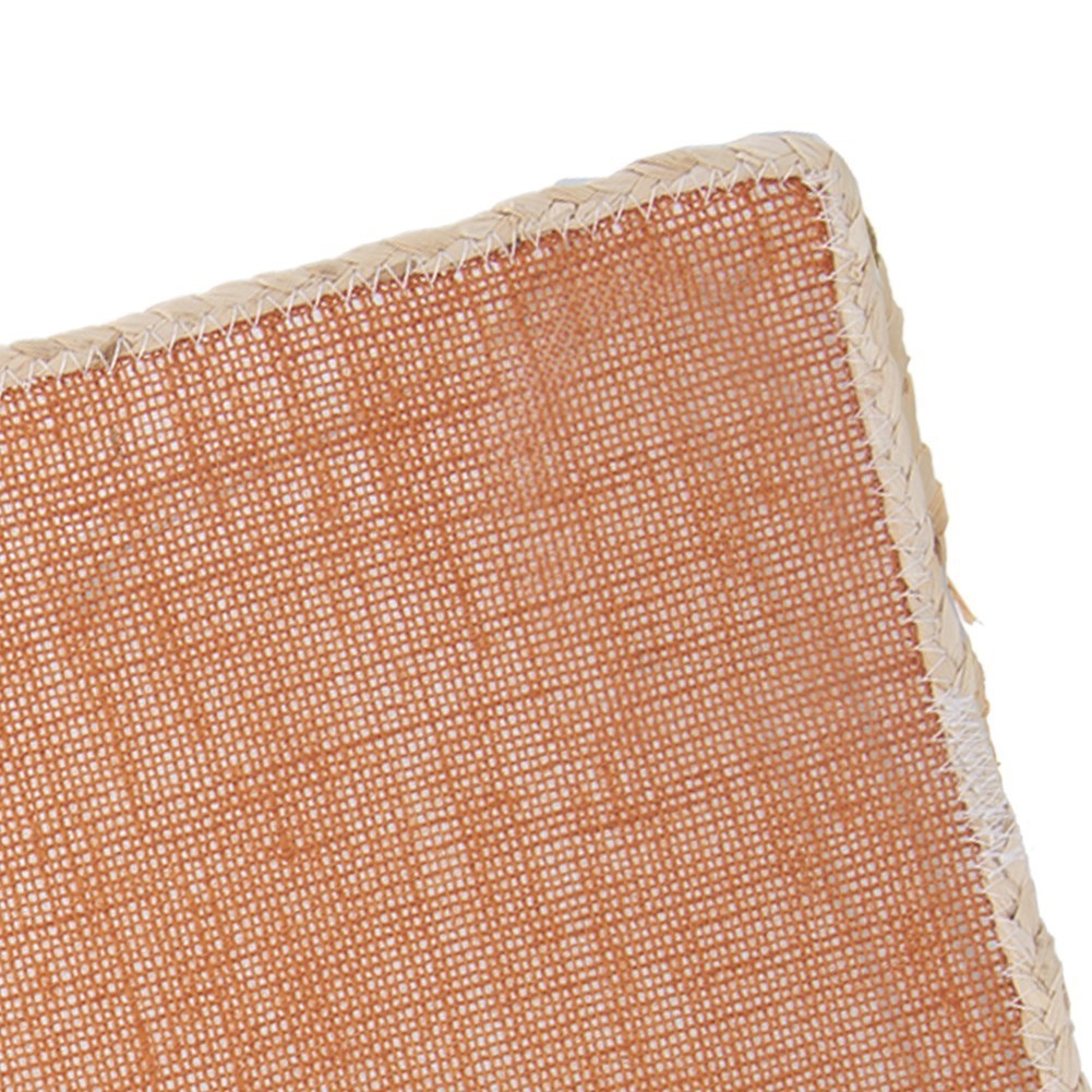 Rectangular kitchen mat in polyester fiber with elegant edging