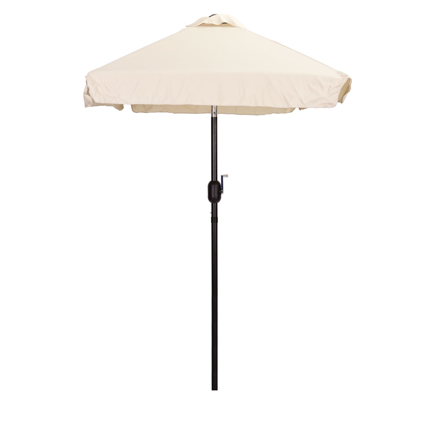 Rectangular large slanted garden umbrella with crank, beige, 200 x 140 cm
