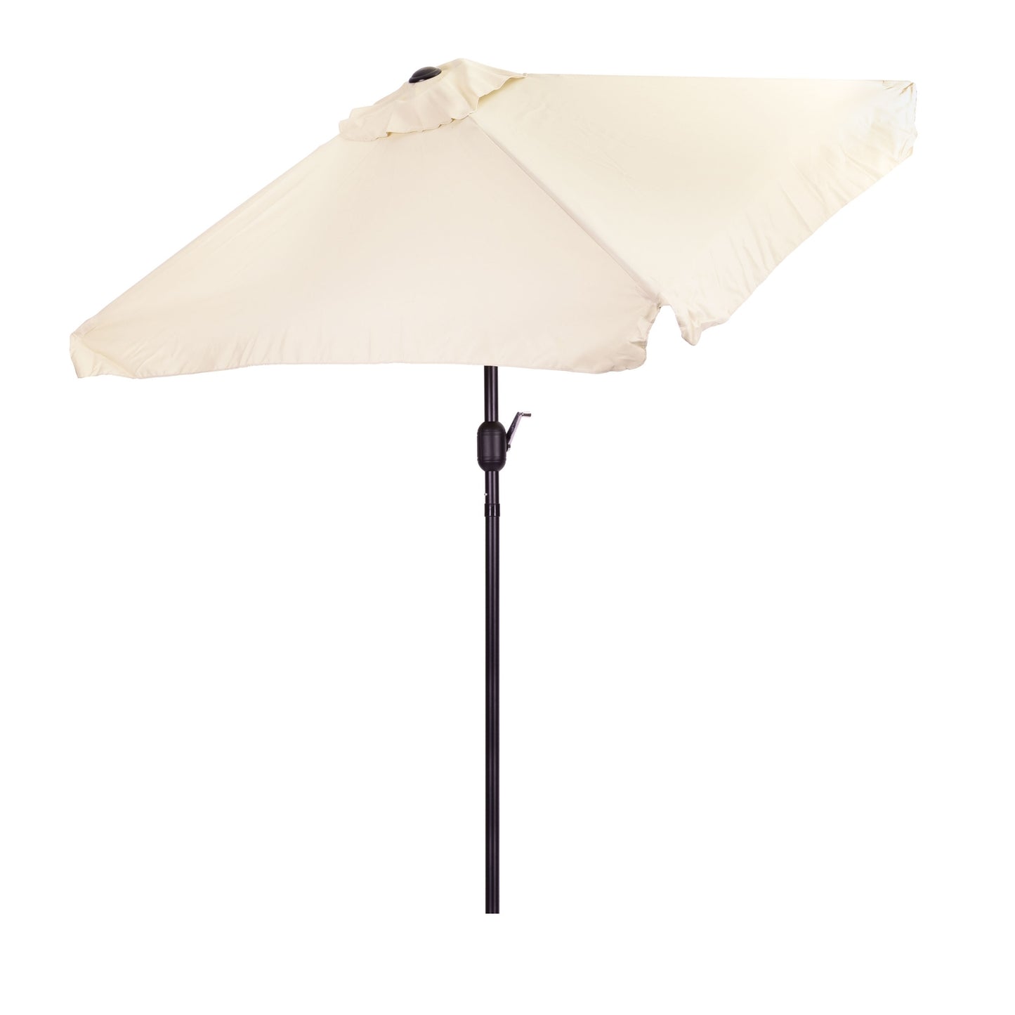 Rectangular large slanted garden umbrella with crank, beige, 200 x 140 cm