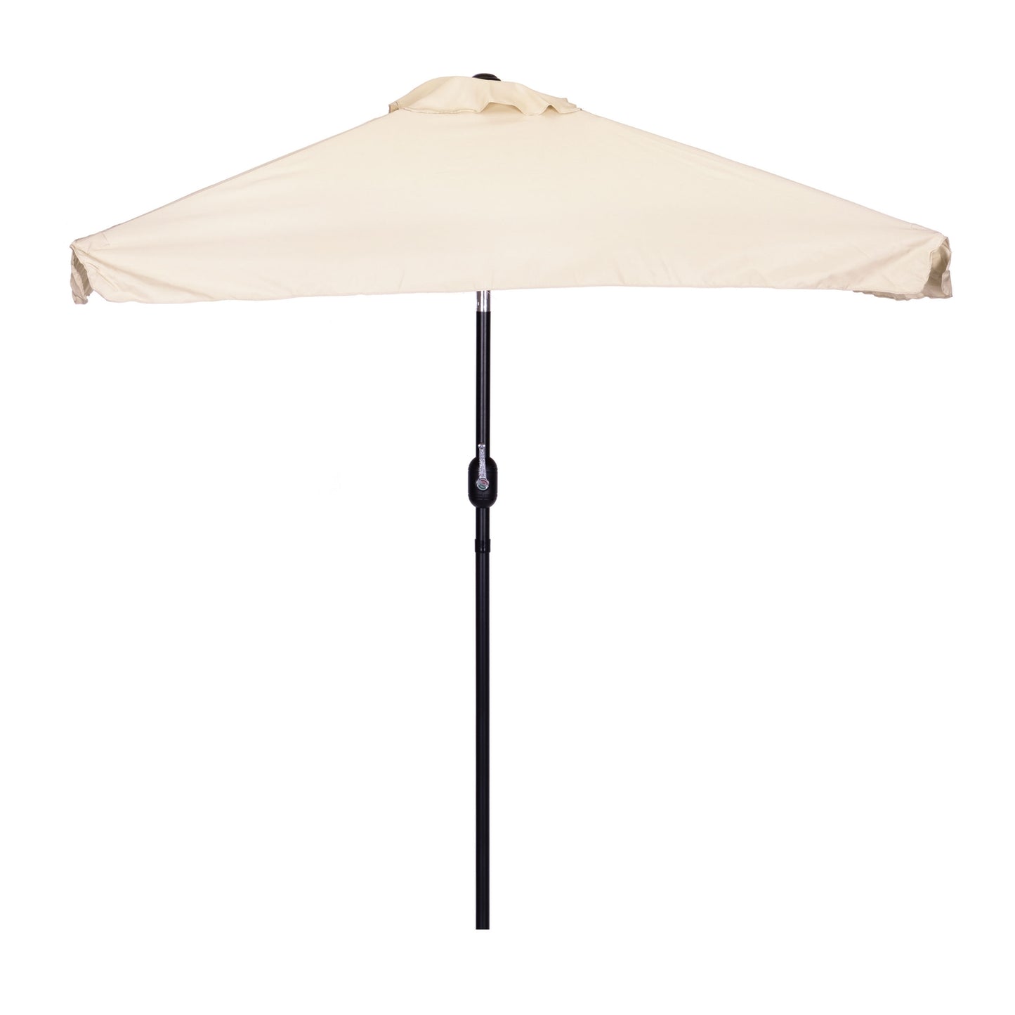 Rectangular large slanted garden umbrella with crank, beige, 200 x 140 cm