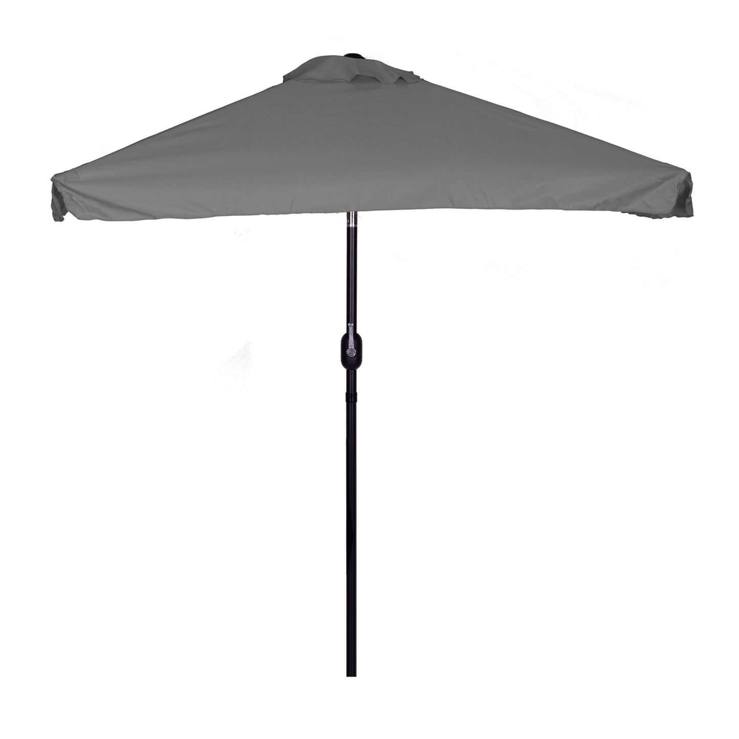 Rectangular large slanted garden umbrella with crank, gray, 200 x 140 cm