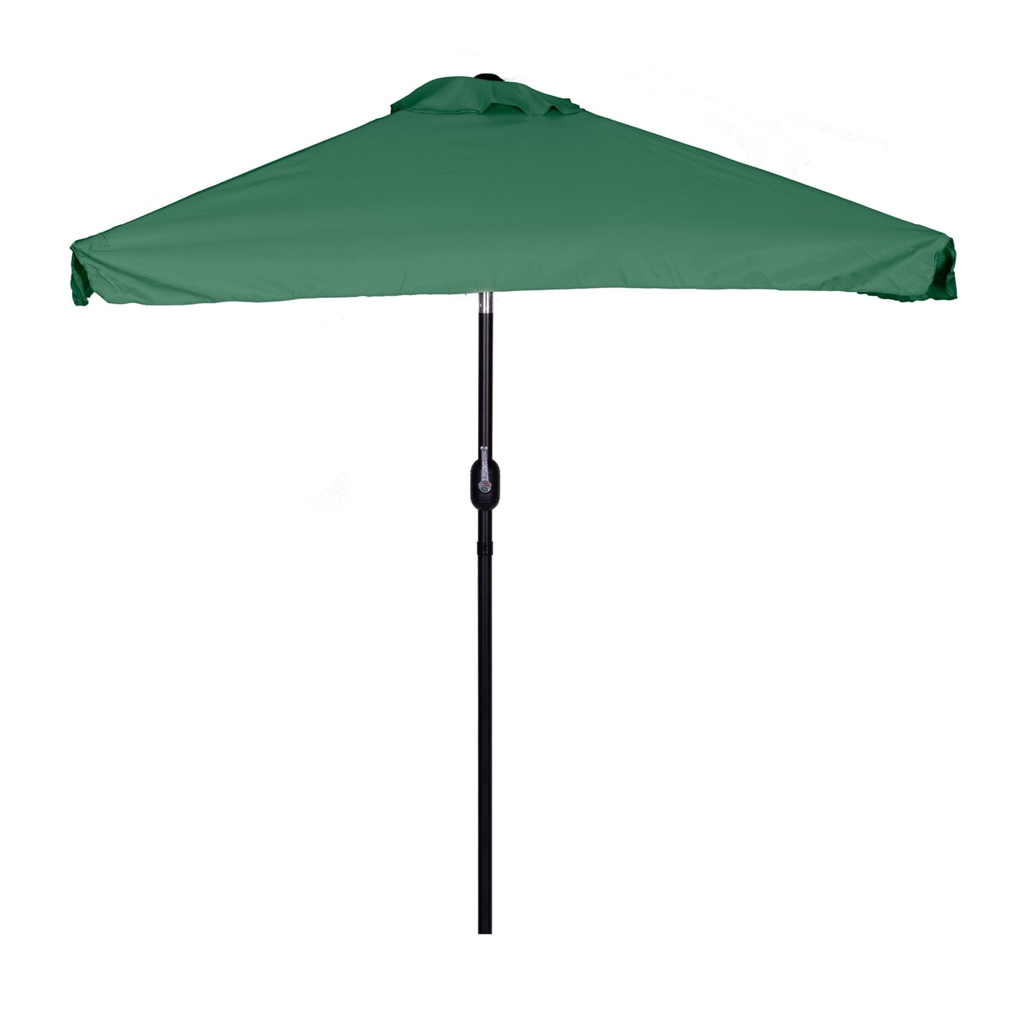 Rectangular large slanted garden umbrella with crank, green, 200 x 140 cm