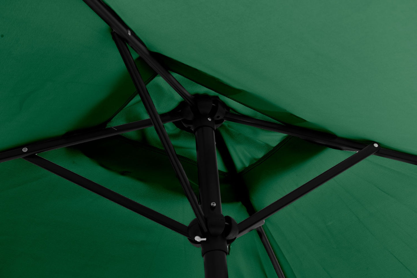 Rectangular large slanted garden umbrella with crank, green, 200 x 140 cm
