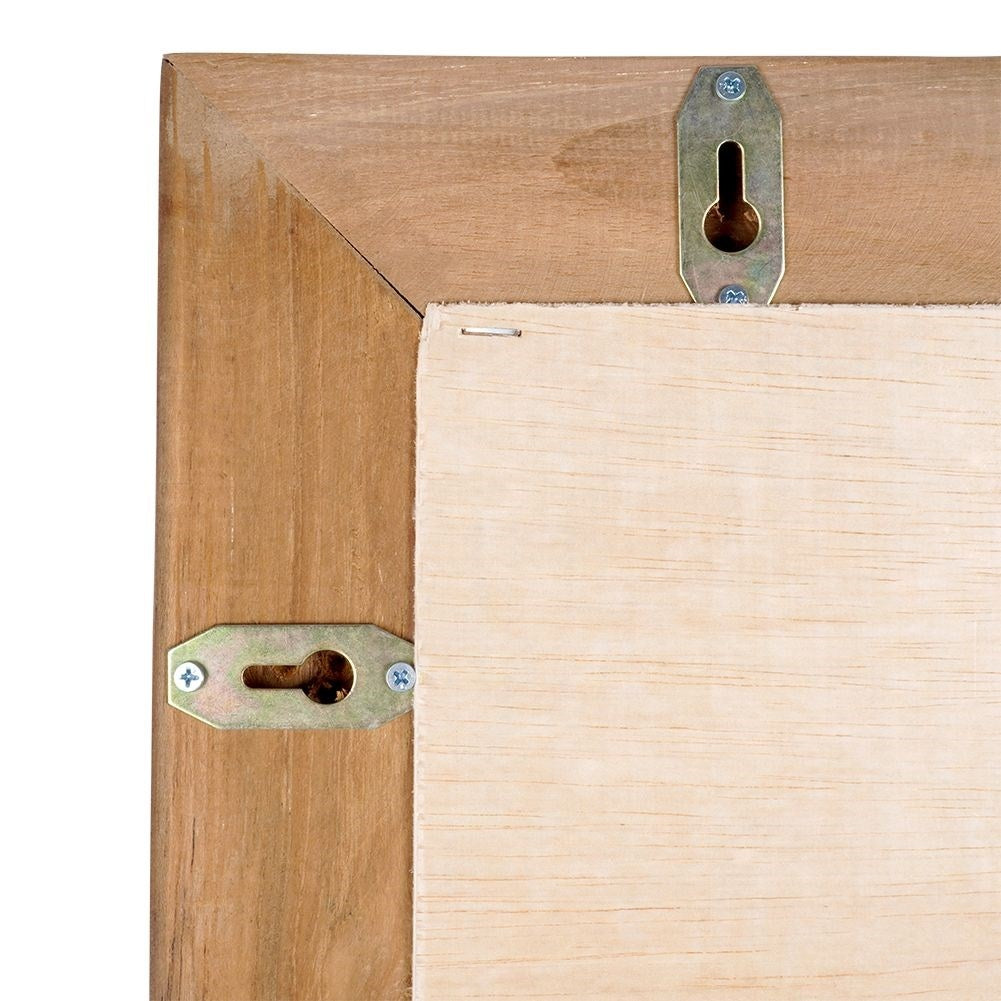 Rectangular mirror in recycled wood for wall mounting