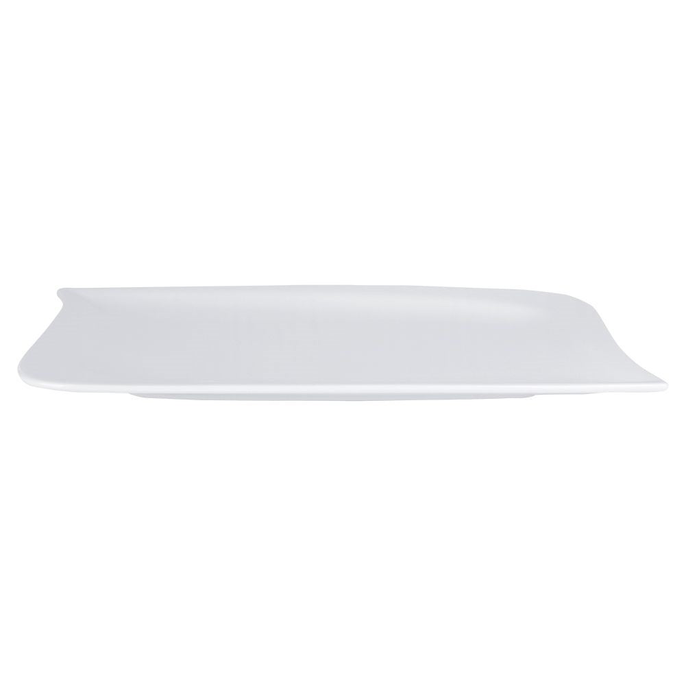 Rectangular porcelain dish for starters and desserts