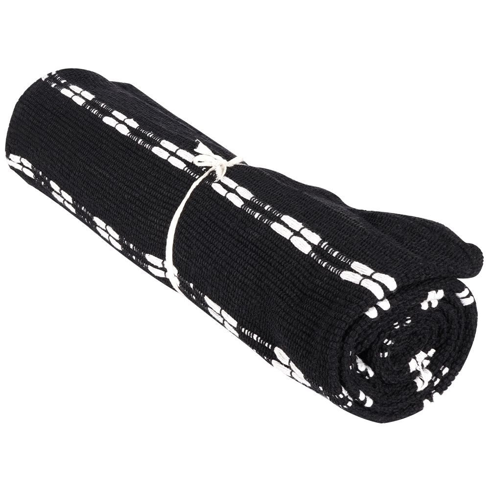 Rectangular rug made of recycled cotton for any room