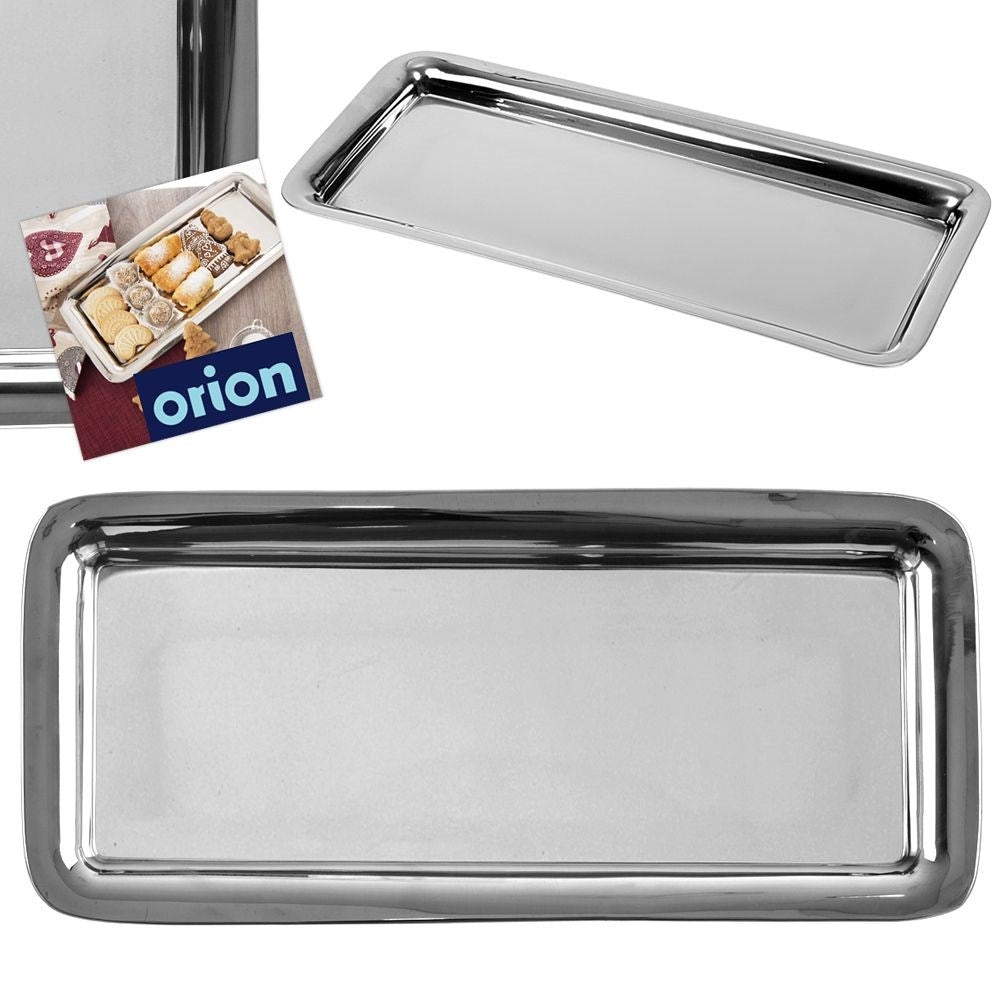Rectangular serving tray for sandwiches and snacks