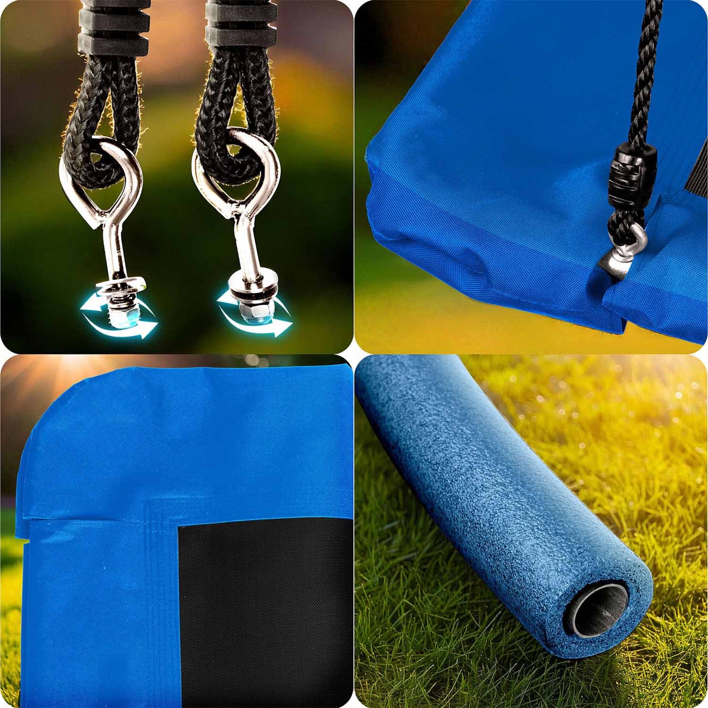 Rectangular stork's nest swing Neo-Sport Swingo 110 x 70 cm