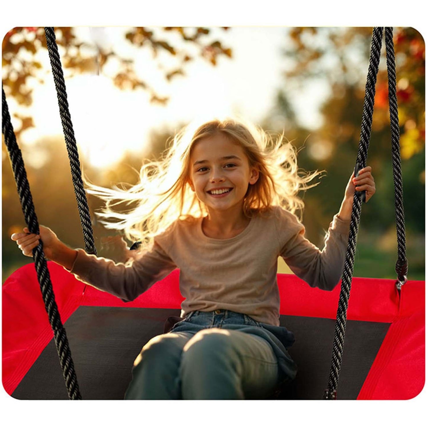 Rectangular stork's nest swing Neo-Sport Swingo 110 x 70 cm