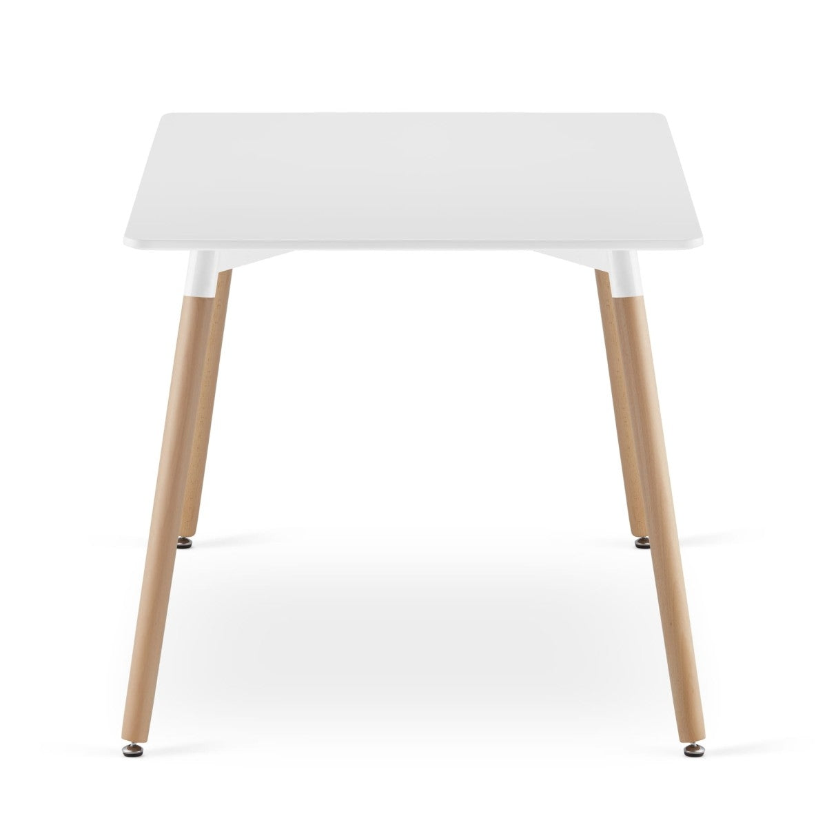 Rectangular wooden dining table 120cm x 80cm - white