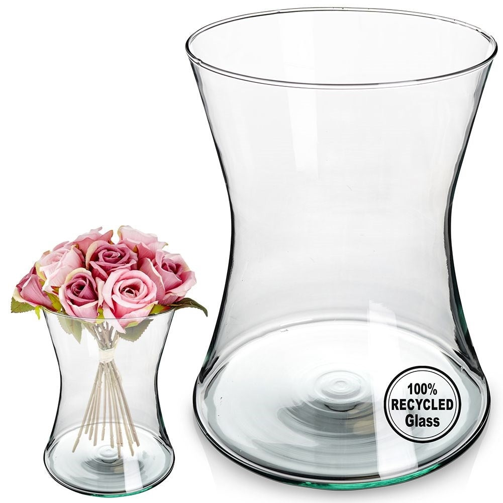 Recycled Glass Vase in Blue - For All Flowers