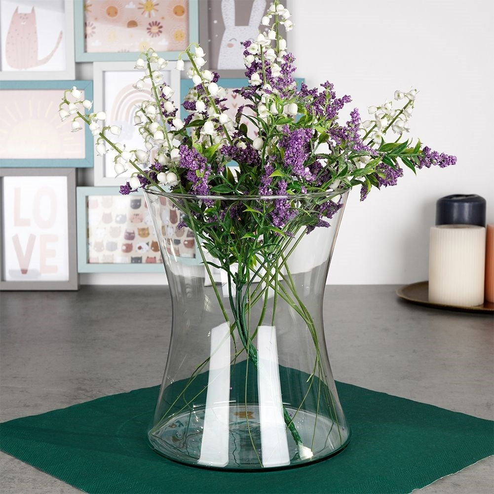 Recycled Glass Vase in Blue - For All Flowers