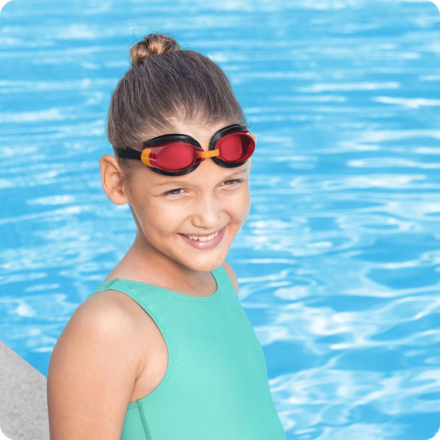 Red Bestway 21005 children's swimming goggles