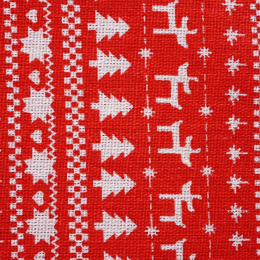 Red Cloth with Christmas decorations 130x180 cm